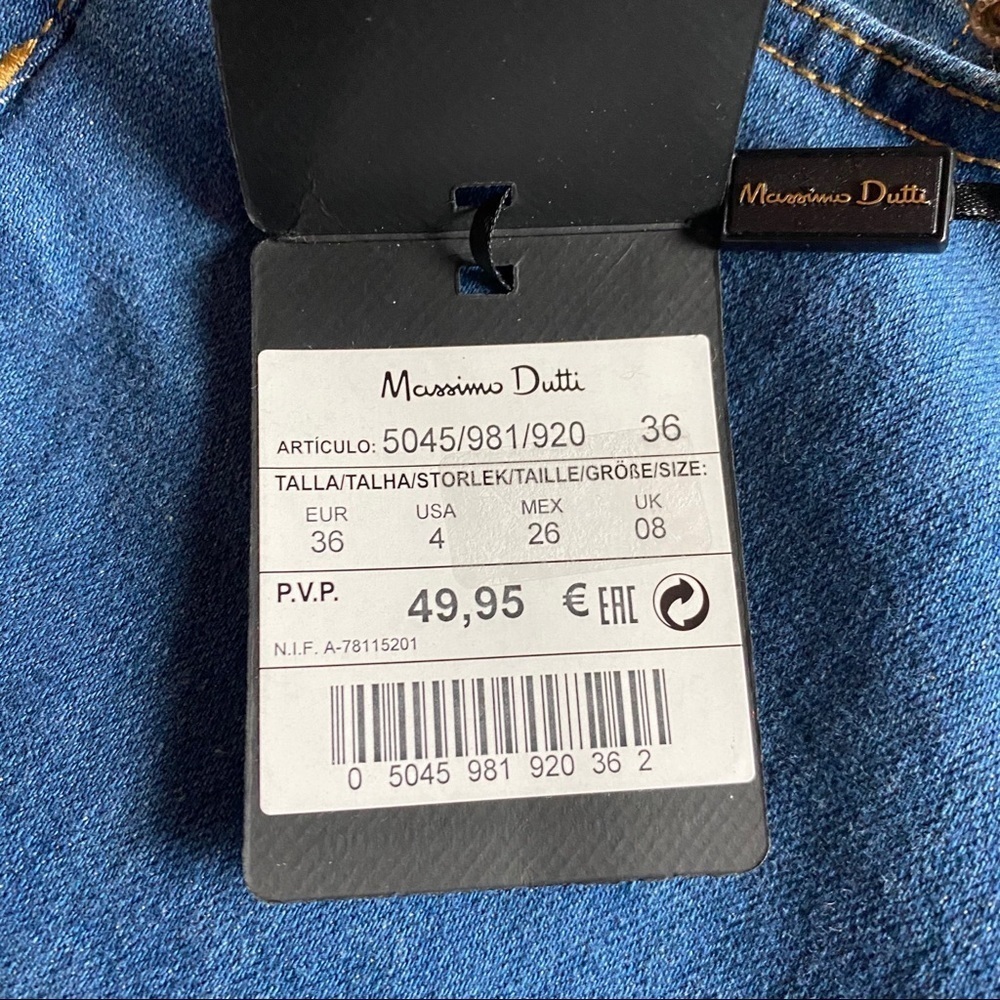 Massimo Duti Crop Kick Out Flare High Rise Jean 4 - Picture 11 of 14